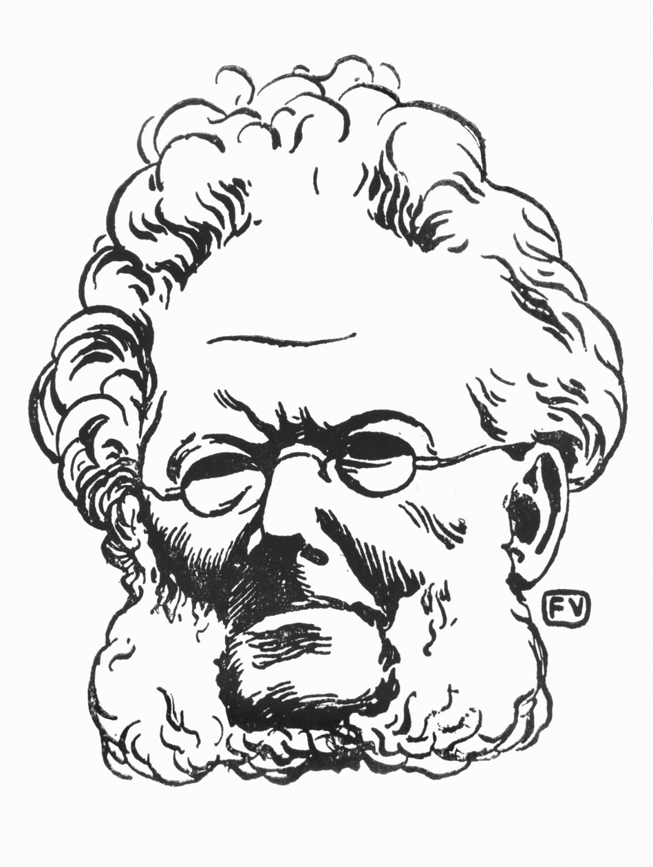 Henrik Ibsen (1828-1906) tekijältä Felix Edouard Vallotton