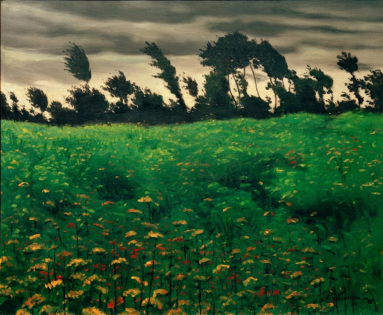 Le champ fleuri tekijältä Felix Edouard Vallotton