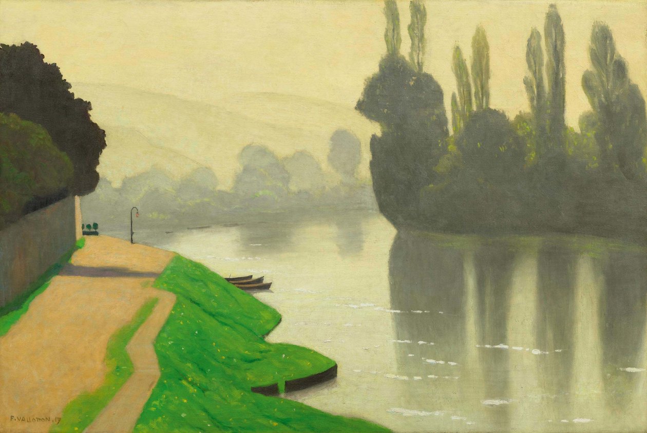 Morning Mist at Andelys, 1917. tekijältä Felix Edouard Vallotton