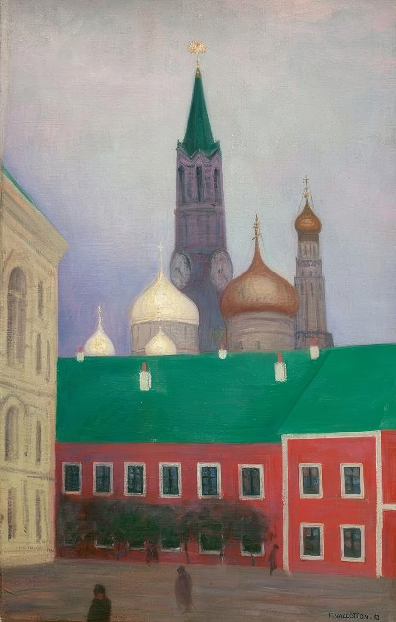 Vue palkinto au Kremlin le soir tekijältä Felix Edouard Vallotton