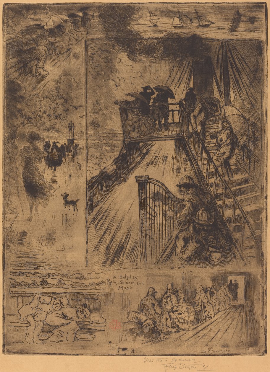 The Passage The Passage, 1879-1885. tekijältä Felix Hilaire Buhot
