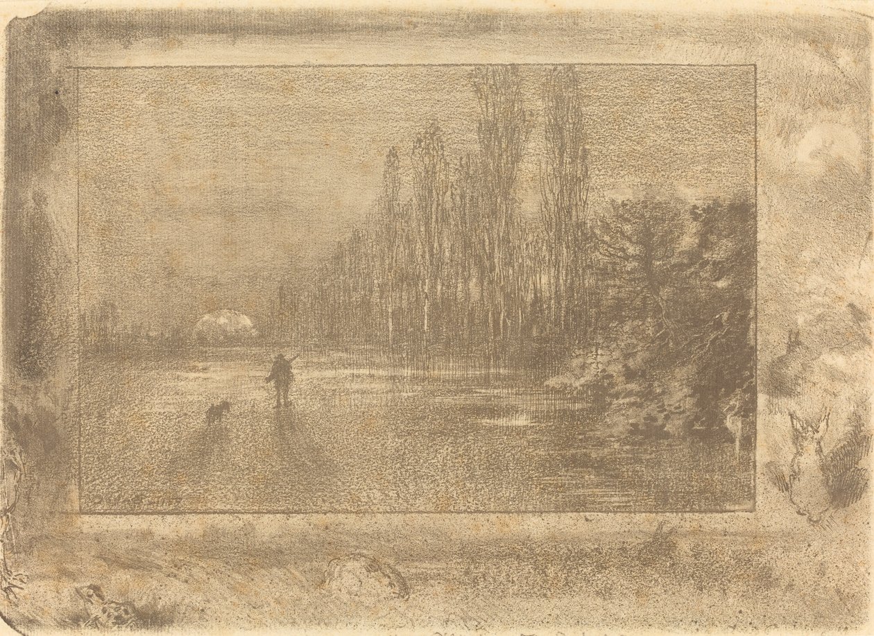 Pieni metsästäjä Pikku metsästäjä, 1892. tekijältä Felix Hilaire Buhot