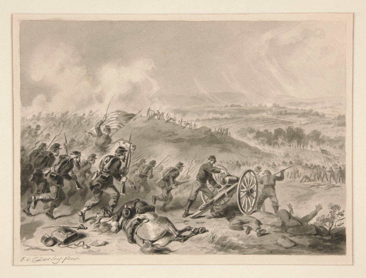 Gettysburgin taistelu tekijältä Felix O. C. Darley