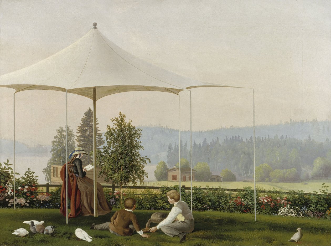 Haminalahden puutarhassa tekijältä Ferdinand von Wright