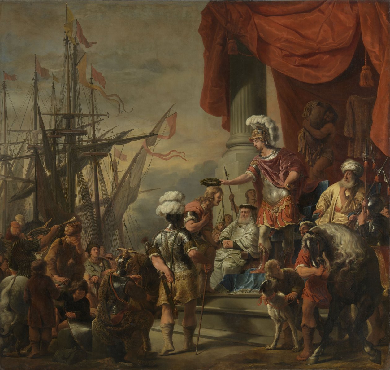 Aeneas Latinuksen hovissa, n. 1661-c.1664. tekijältä Ferdinand Bol
