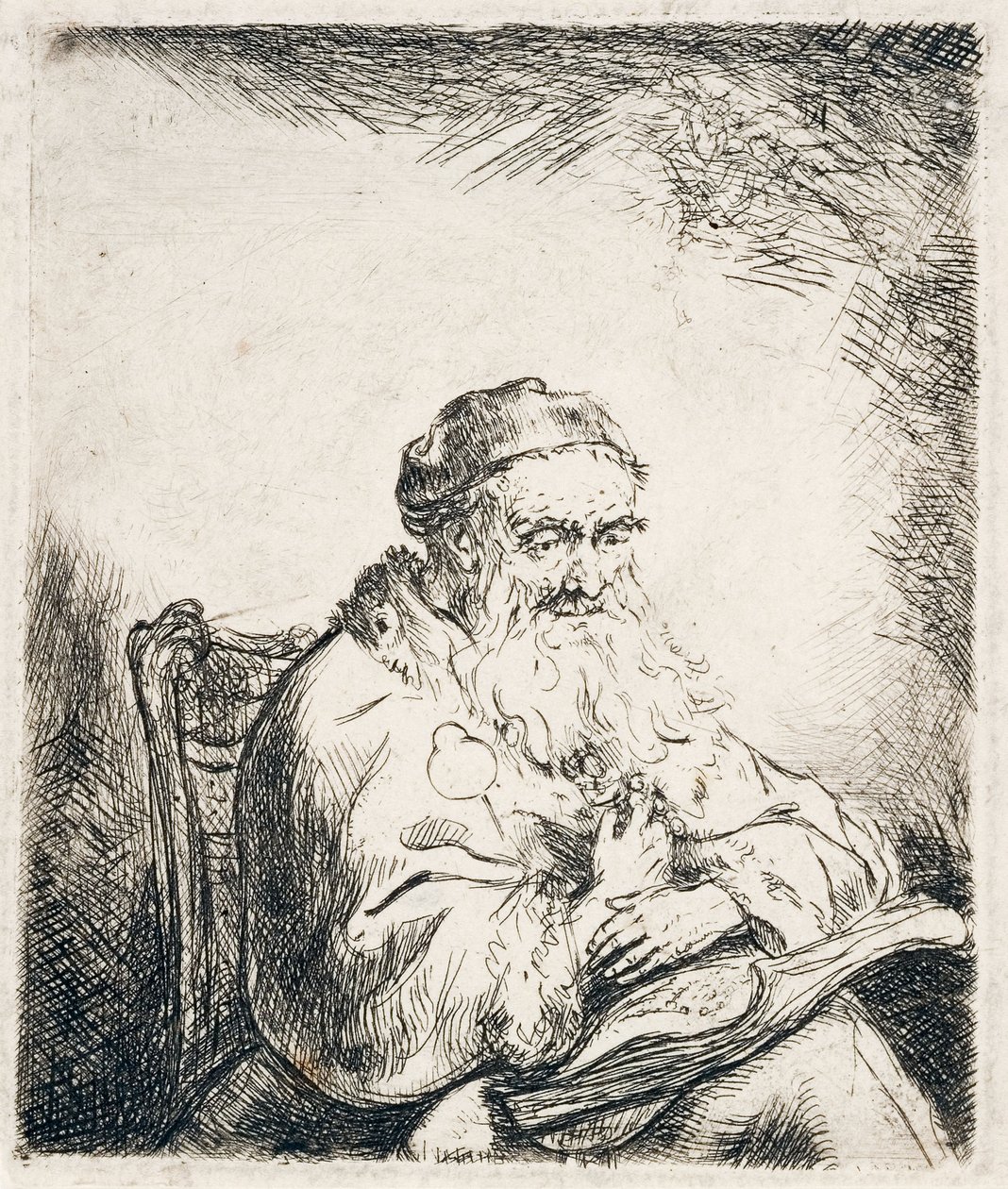 Mies, jolla on Trefoil, n. 1635-1640 tekijältä Ferdinand Bol