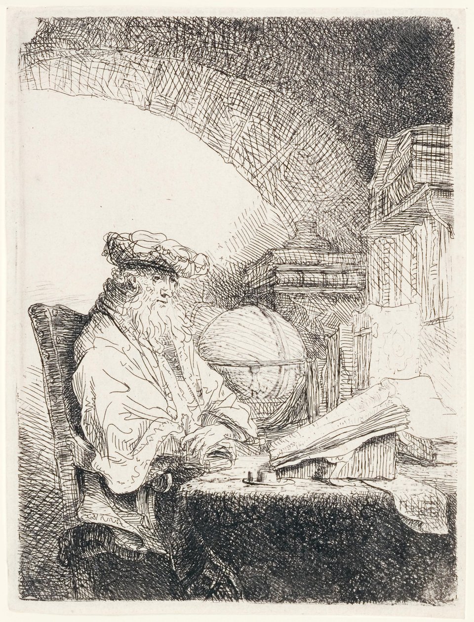 Astrologi, n. 1643-1645 tekijältä Ferdinand Bol