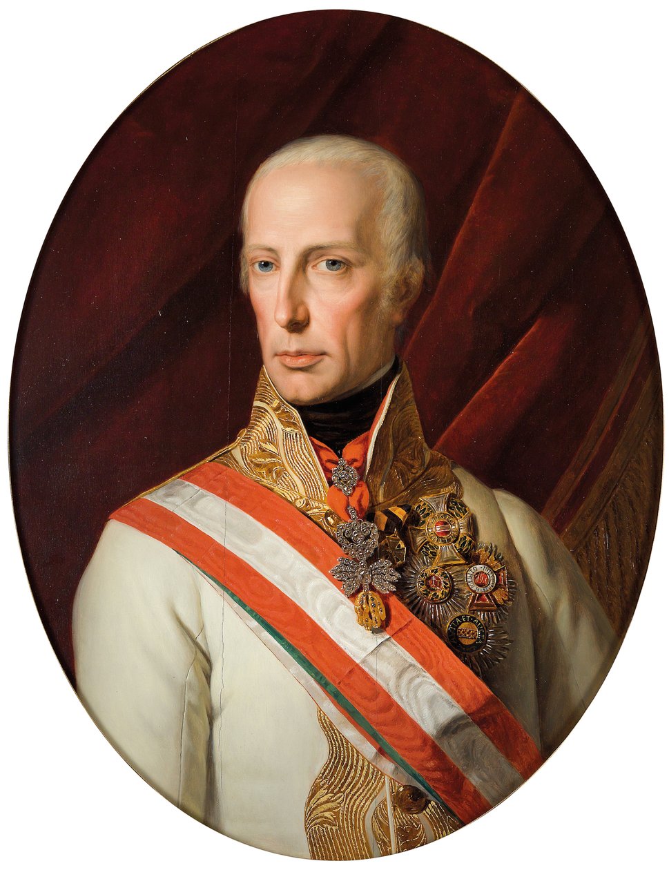 Keisari Franz I. von Österreich tekijältä Ferdinand Georg Waldmuller