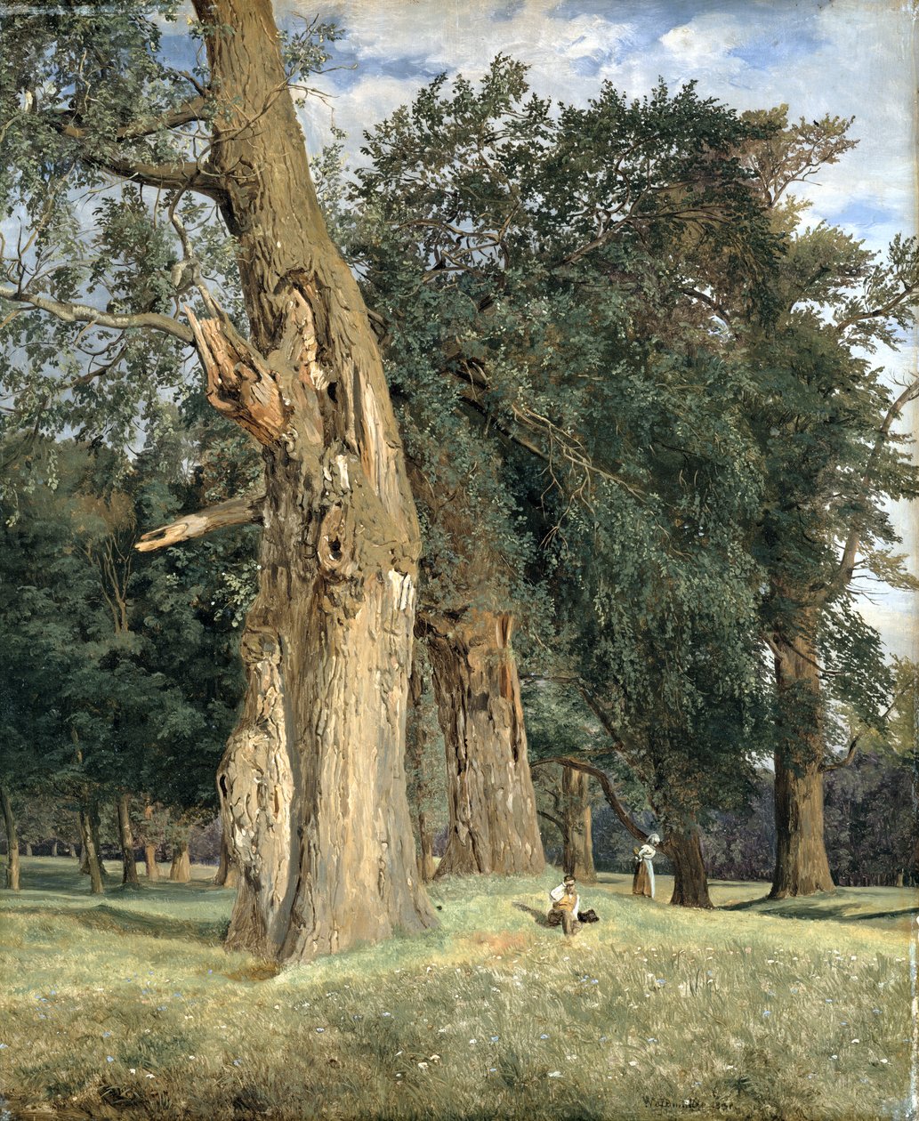 Vanhat jalavat Praterissa, 1831 tekijältä Ferdinand Georg Waldmuller