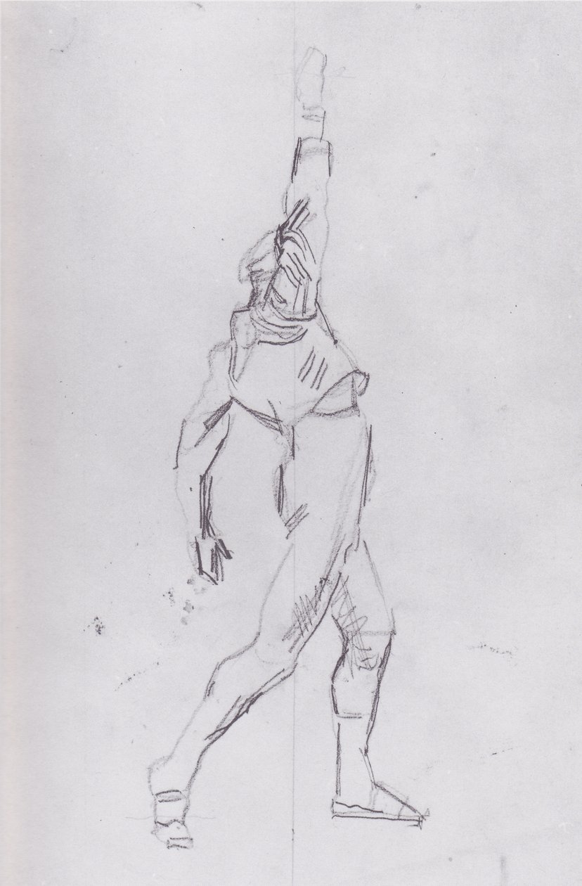 Schworender nach rechtsn tekijältä Ferdinand Hodler