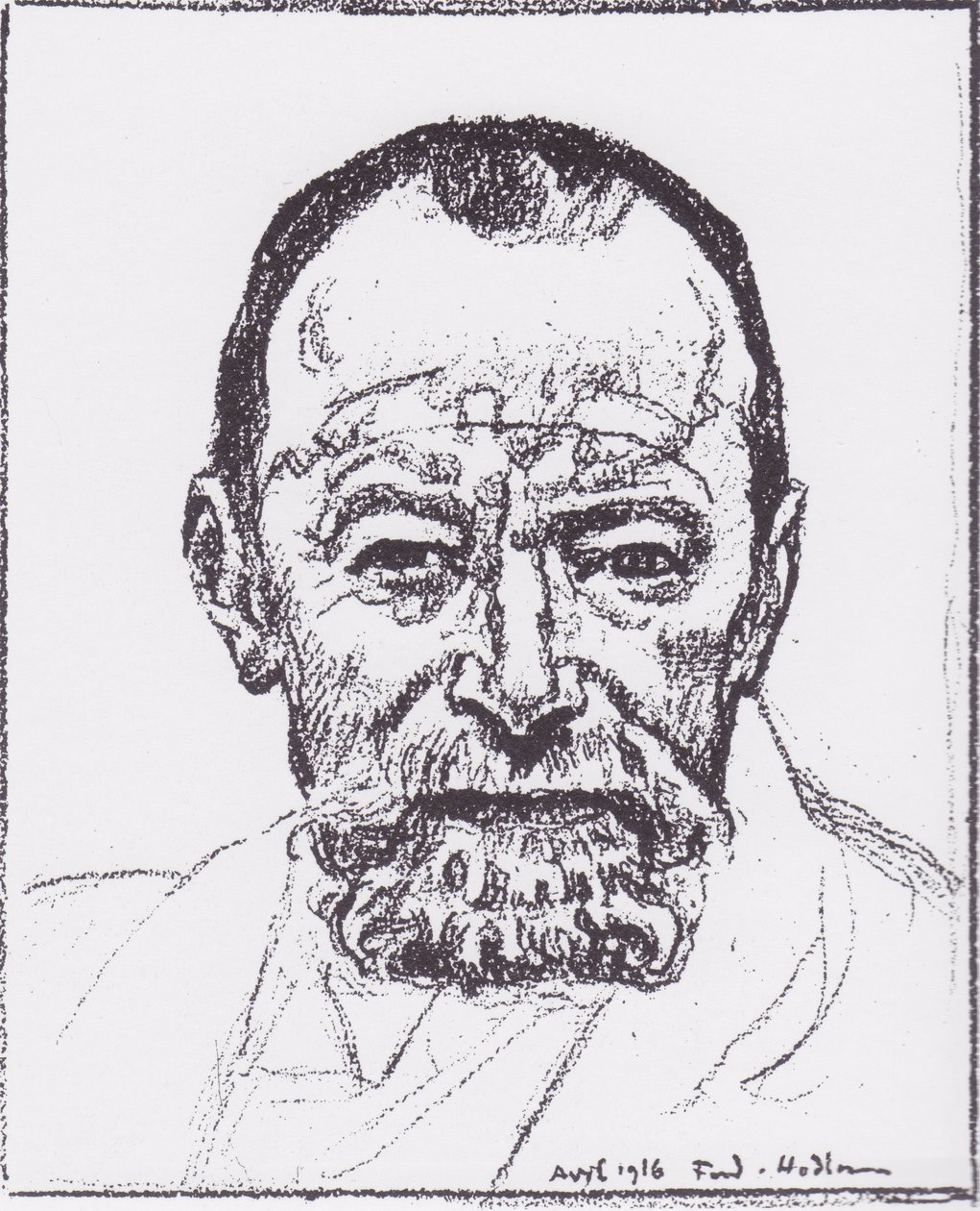 Selbstbildnisn. tekijältä Ferdinand Hodler