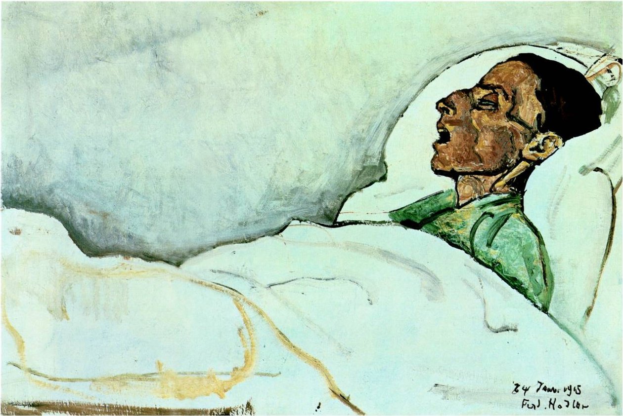 Valentine Gode-Darel päivää ennen kuolemaansa Deutsch: Valentine Gode-Darel einen Tag vor ihrem Todn tekijältä Ferdinand Hodler
