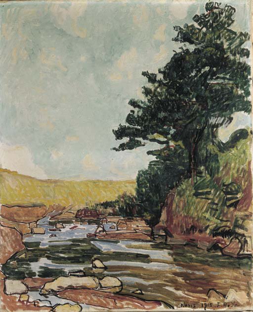 Bach bei Neris tekijältä Ferdinand Hodler