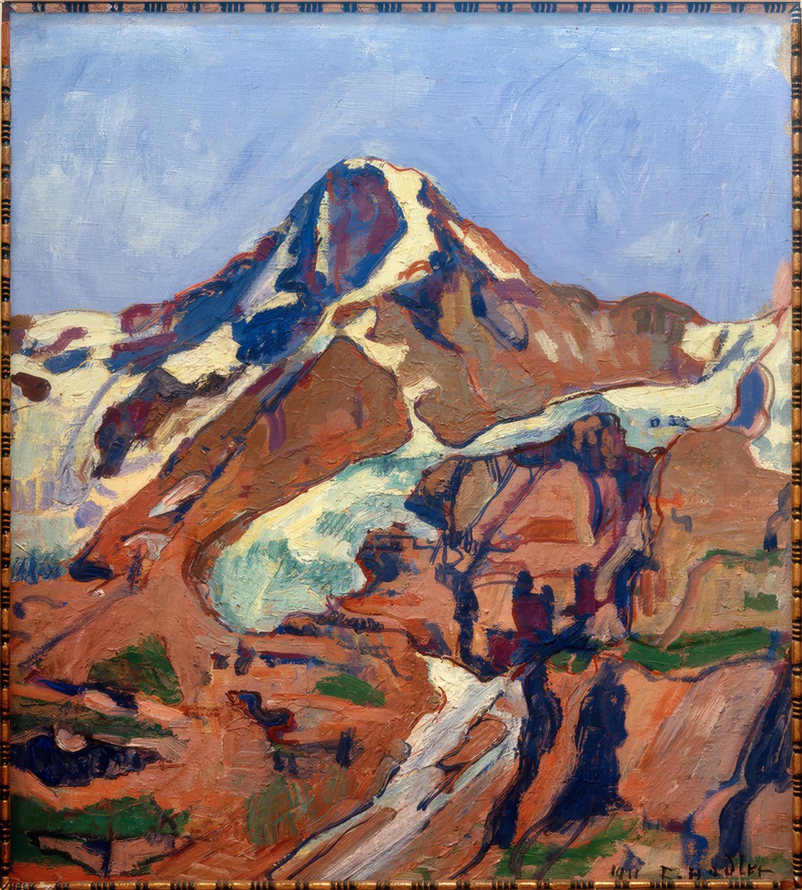 Der Mönch, 1911 tekijältä Ferdinand Hodler