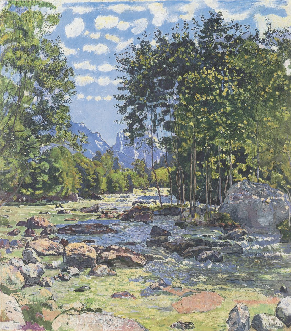 Musta Lütschine tekijältä Ferdinand Hodler