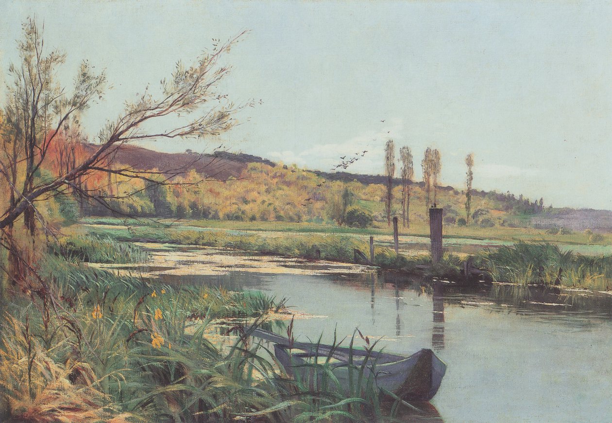 Maisema Geneven lähellä tekijältä Ferdinand Hodler