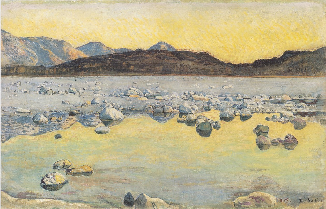 Maggian suisto ennen auringonnousua tekijältä Ferdinand Hodler