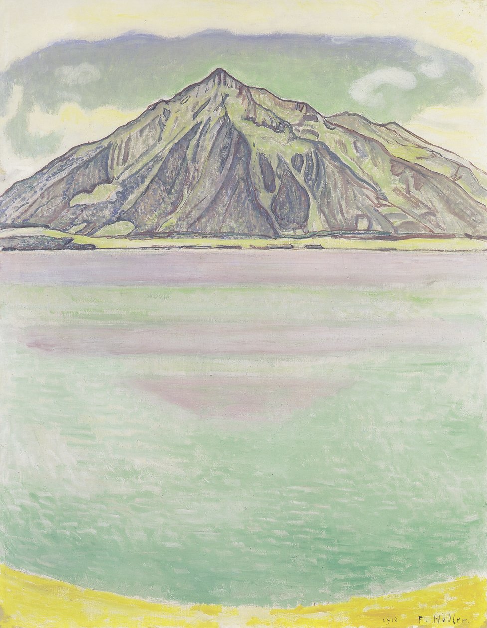 Thuninjärvi Niesenin kanssa tekijältä Ferdinand Hodler