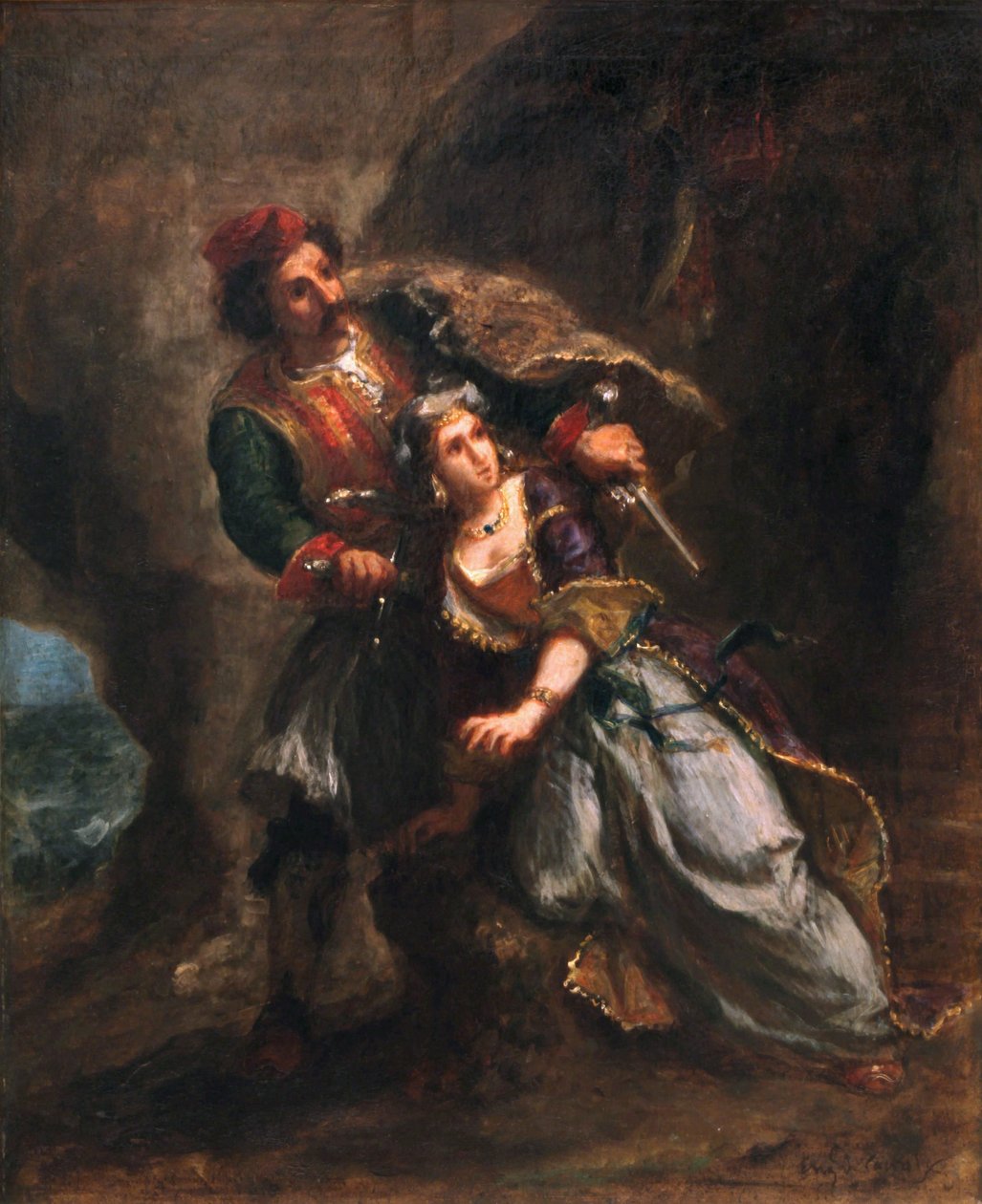 Abydosin morsian tekijältä Ferdinand Victor Eugene Delacroix