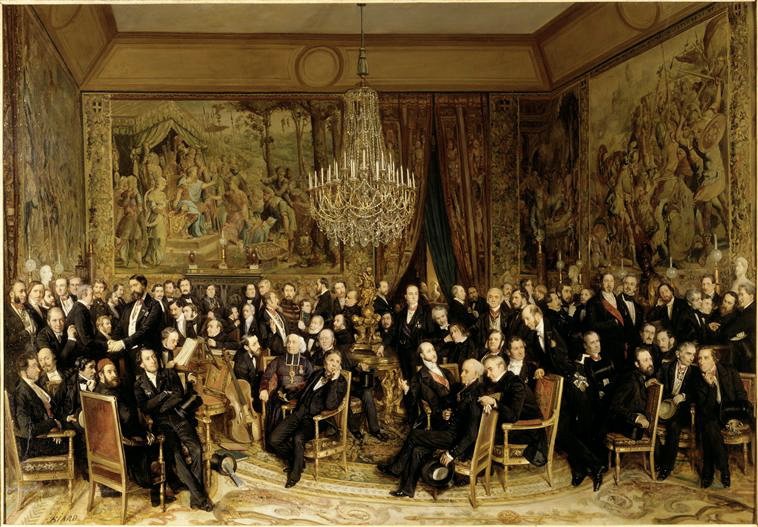 Ranska : Ilta Louvressa Nieuwerkerken kreivin kanssa tekijältä Ferdinand Victor Eugene Delacroix