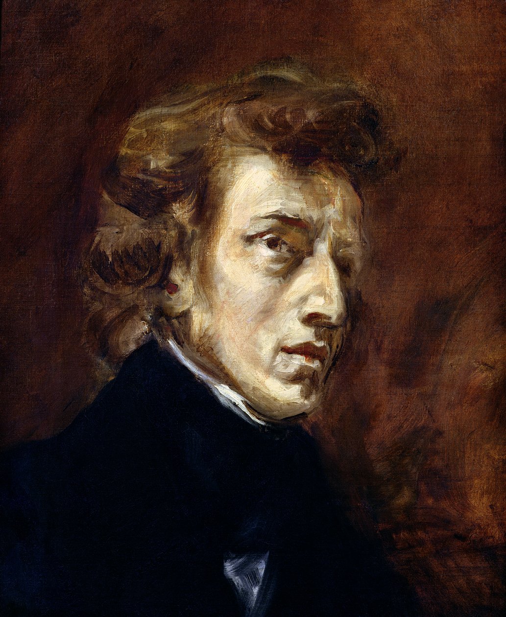 Frederic Chopin (1810-49) 1838 tekijältä Ferdinand Victor Eugene Delacroix
