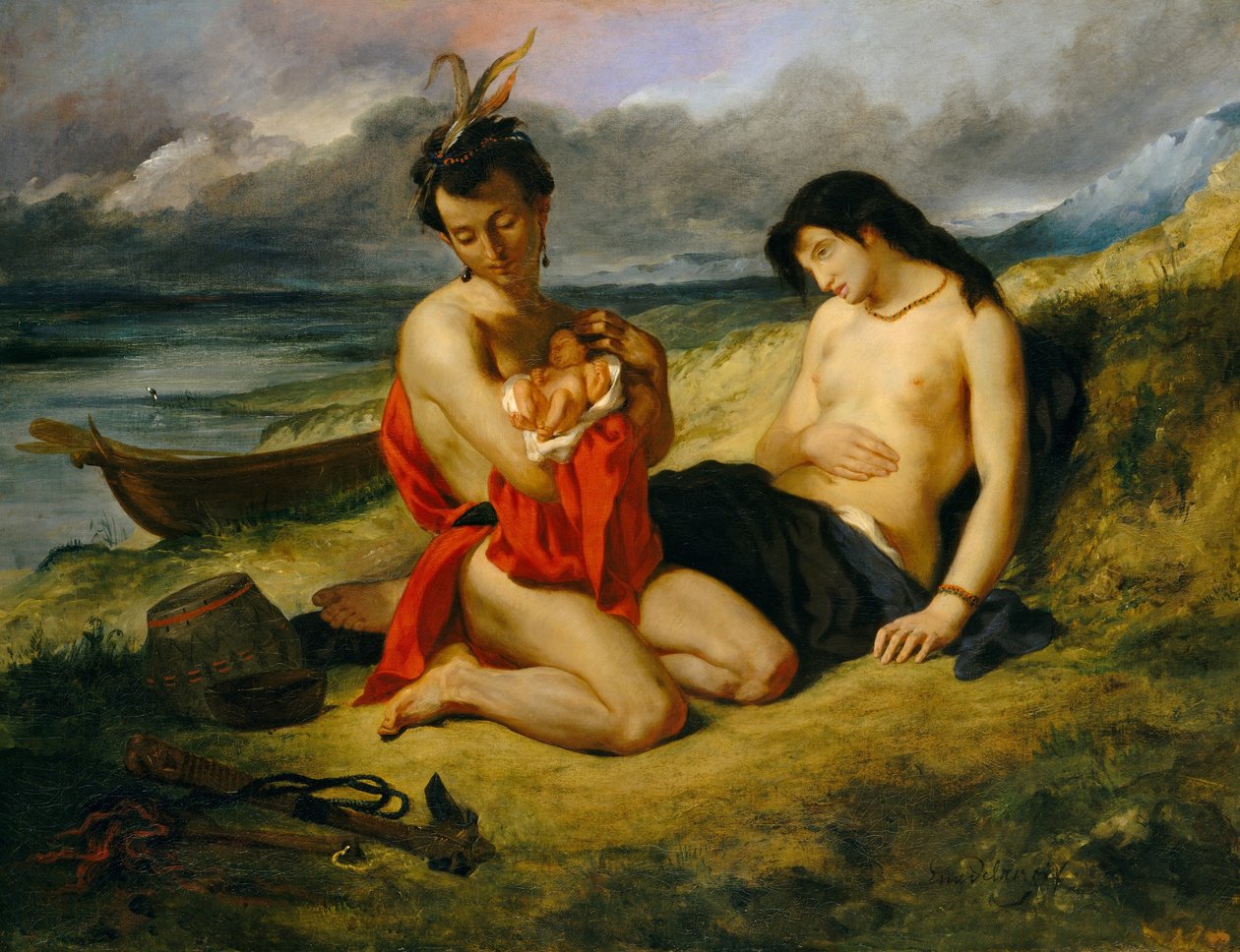 Natchez tekijältä Ferdinand Victor Eugene Delacroix