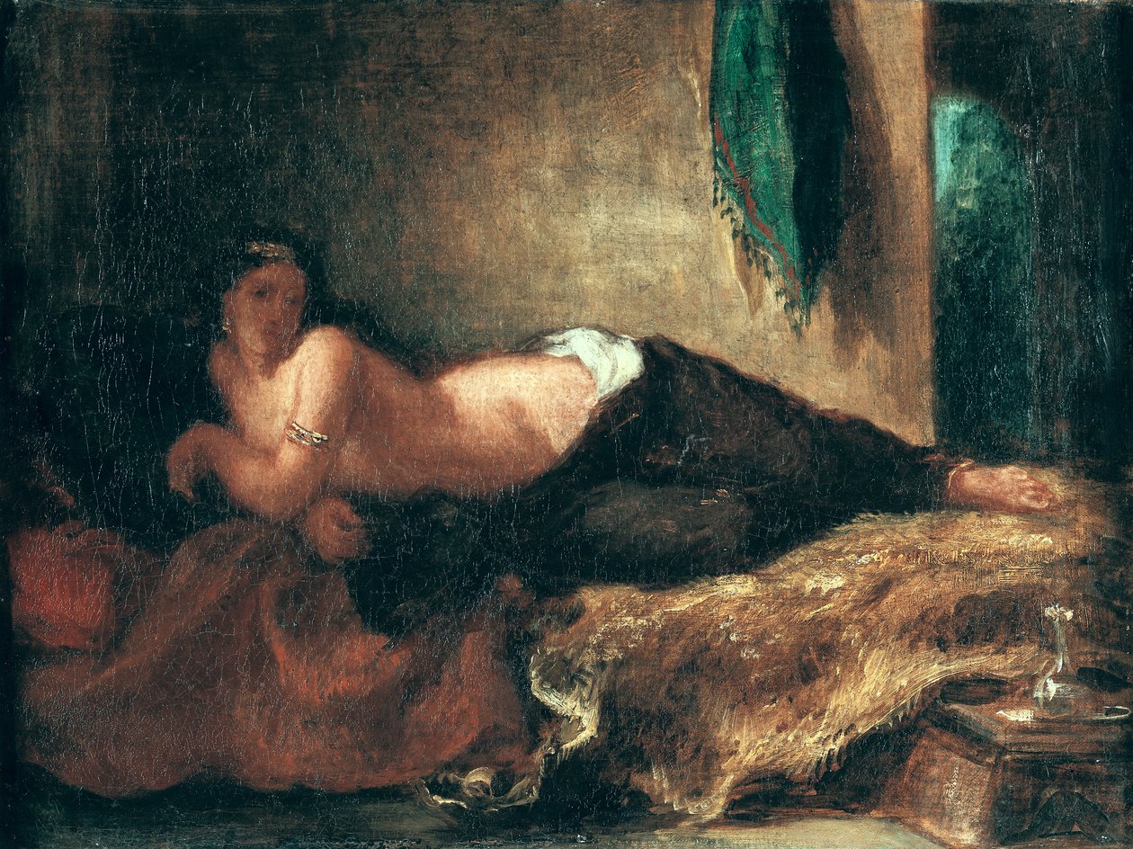 Odalistinen tekijältä Ferdinand Victor Eugene Delacroix