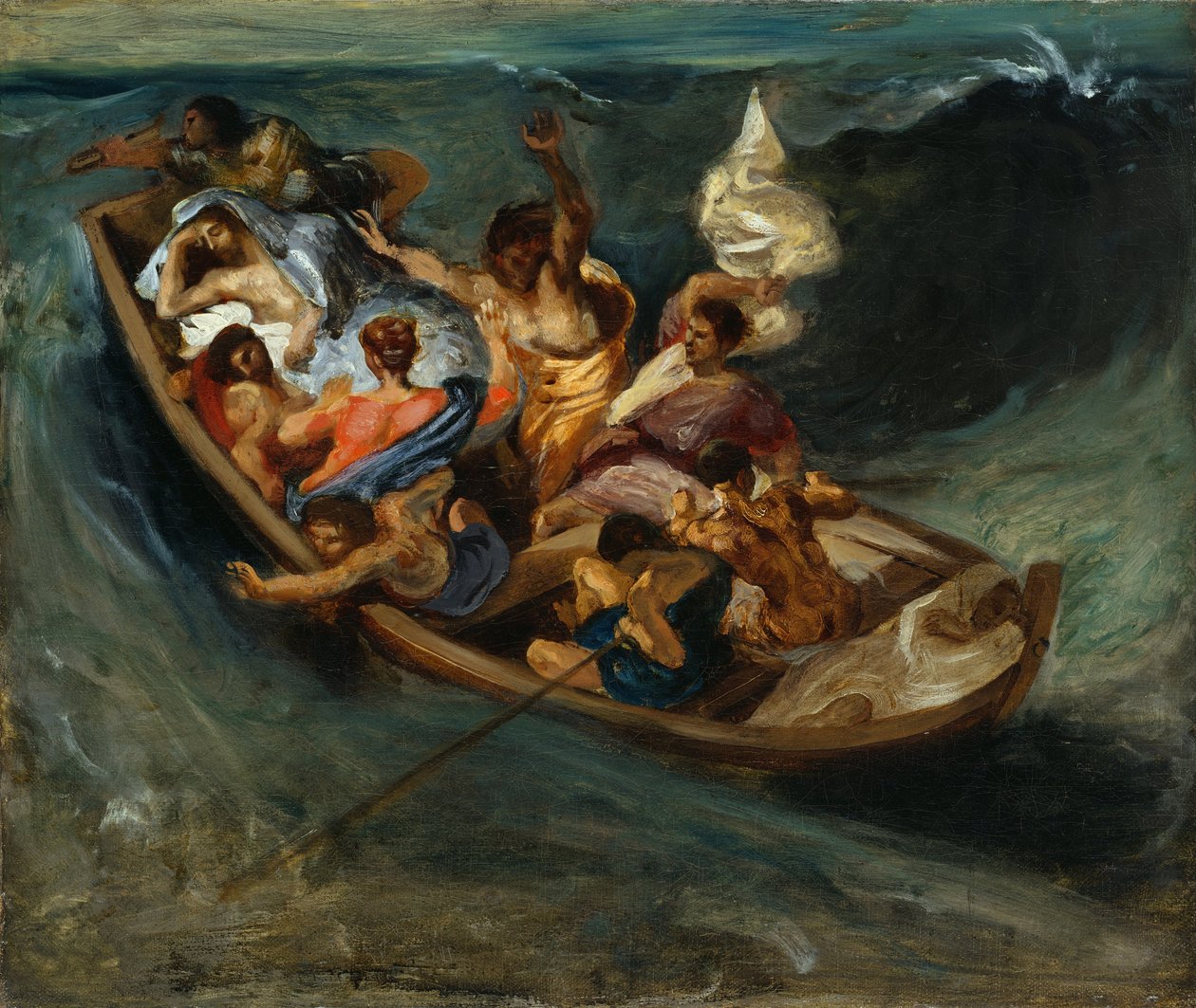 Kristus Galilean merellä tekijältä Ferdinand Victor Eugene Delacroix