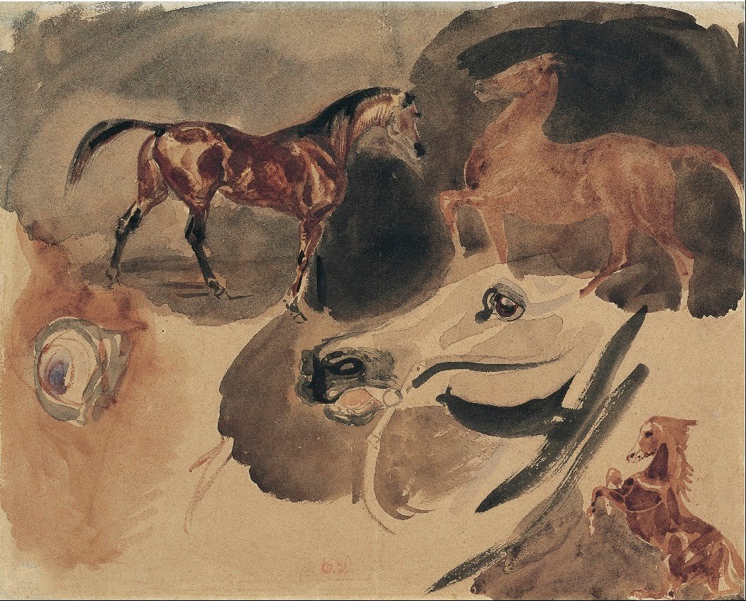 Hevosten tutkimus tekijältä Ferdinand Victor Eugene Delacroix