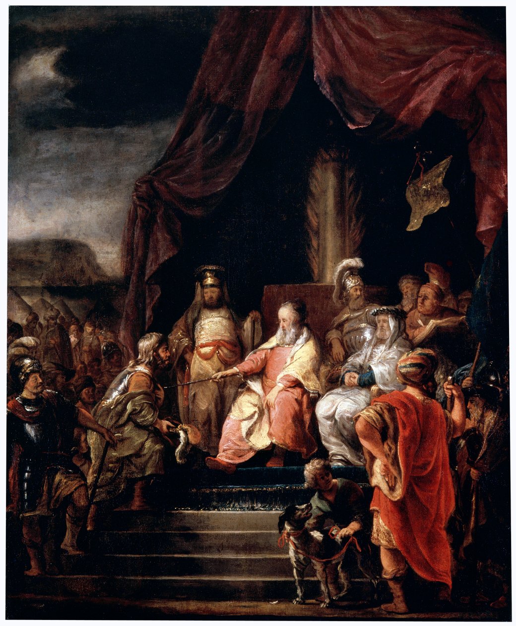 Mooses ja Jethro, c1655-c1656 tekijältä Ferdinand Bol