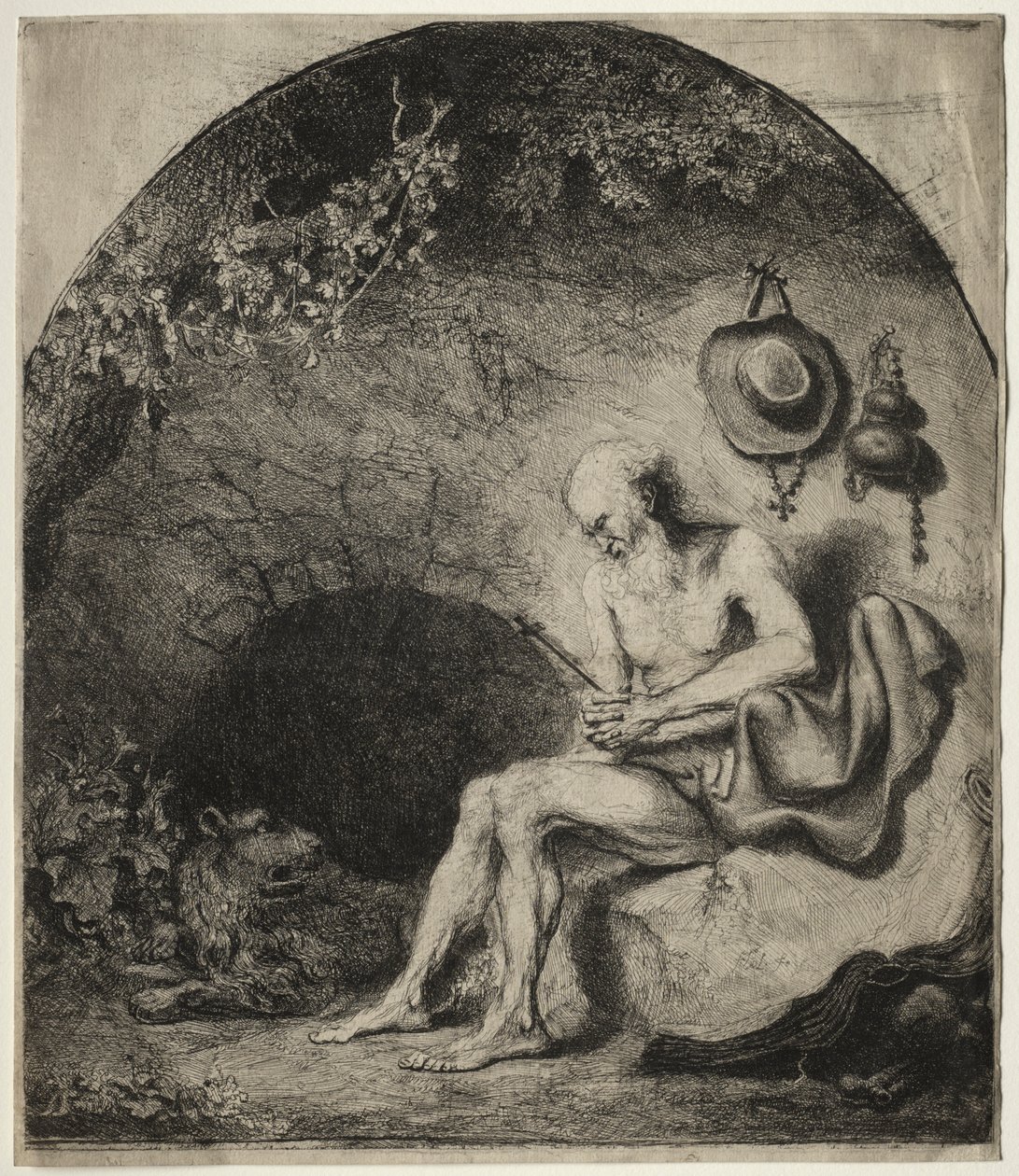 St. Jerome in Penitence, 1644. tekijältä Ferdinand Bol