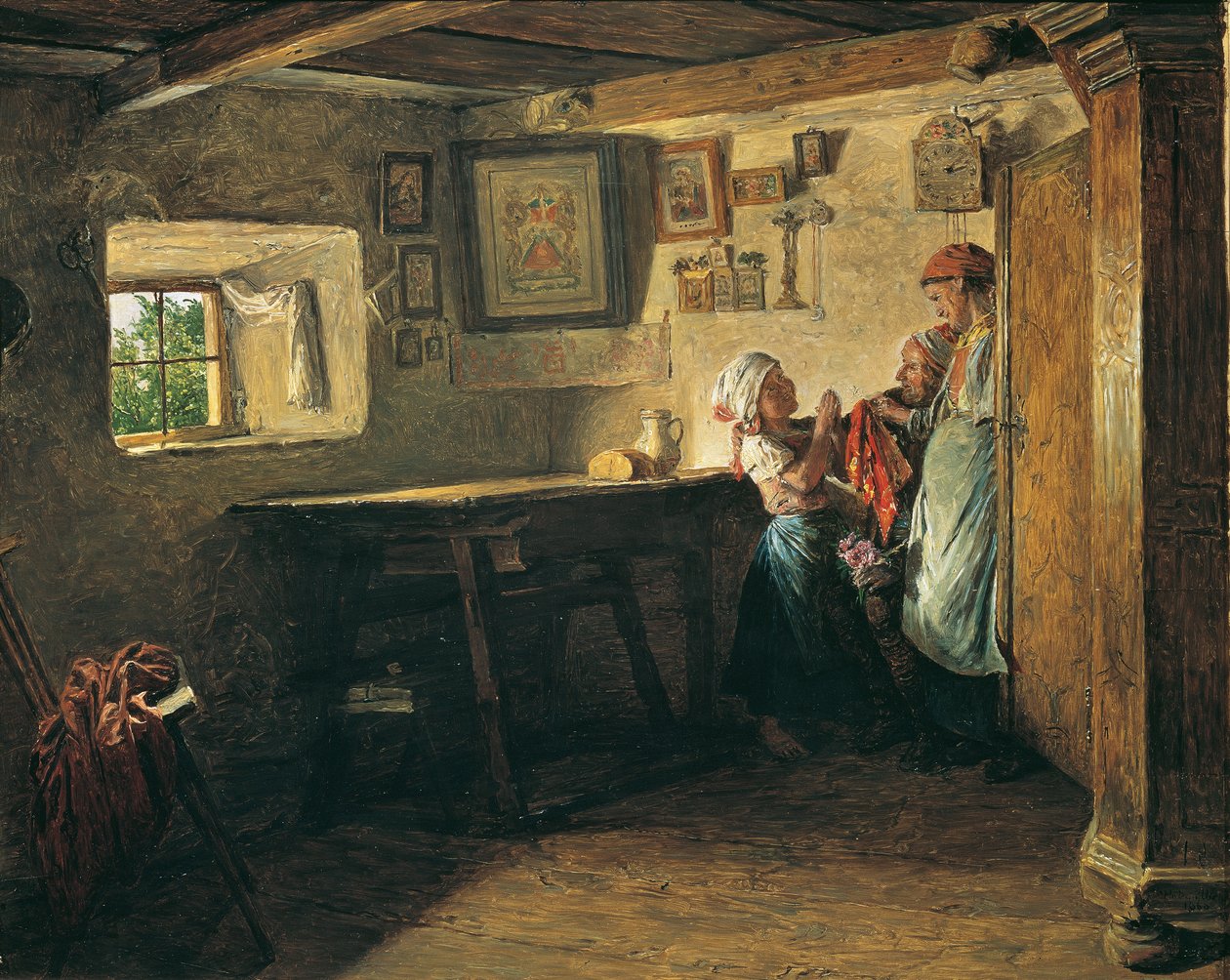 Vanha laatikko tekijältä Ferdinand Georg Waldmuller