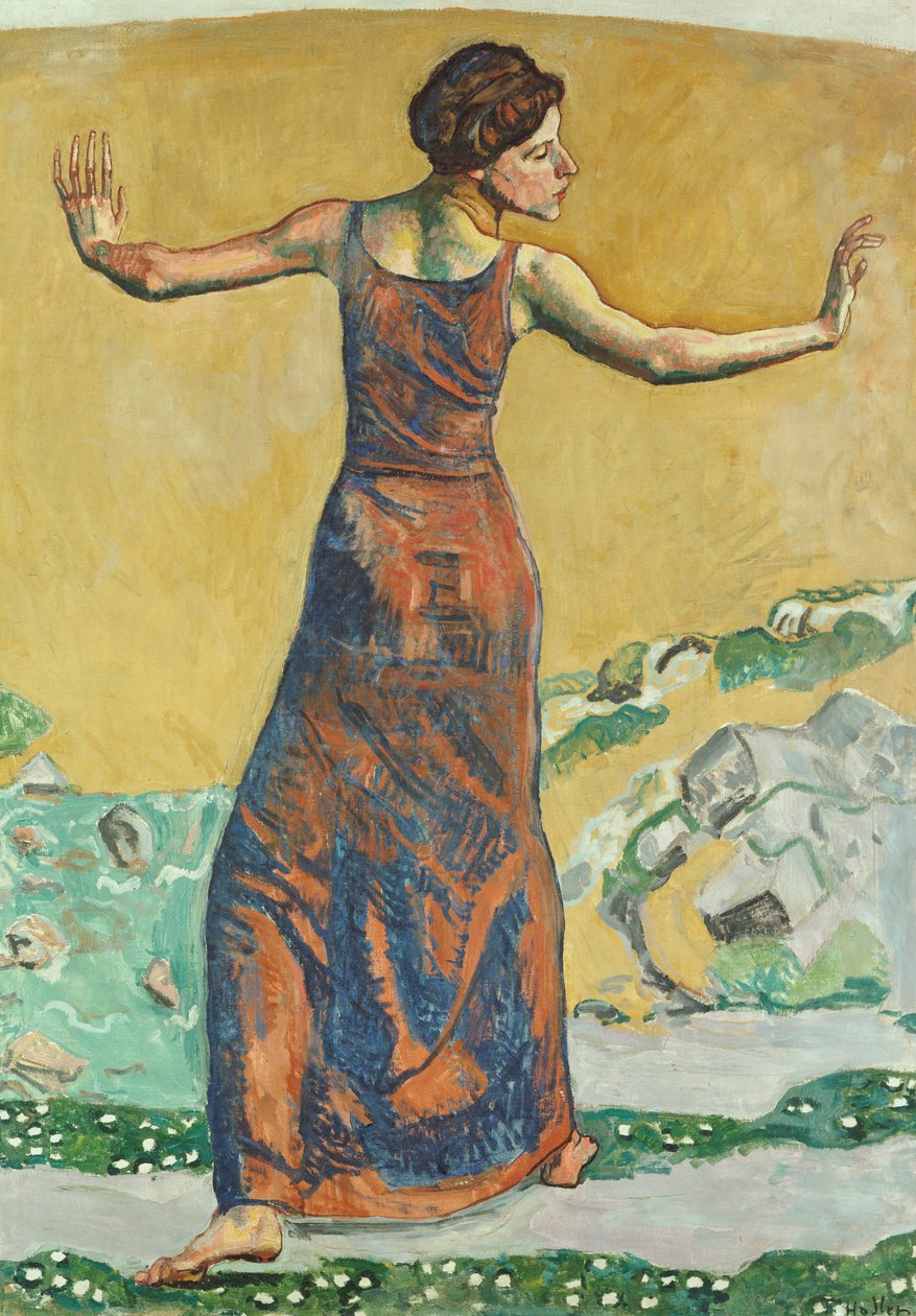 Iloinen nainen, 1911 tekijältä Ferdinand Hodler