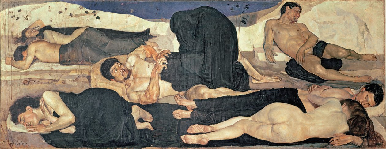 Yö, 1890 tekijältä Ferdinand Hodler