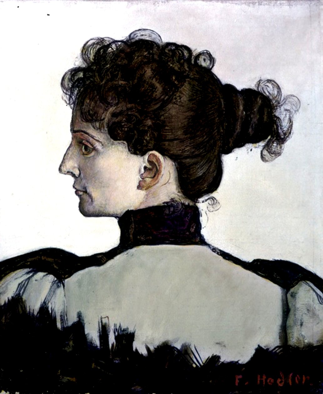 Taiteilijan vaimo (öljy kankaalle) tekijältä Ferdinand Hodler