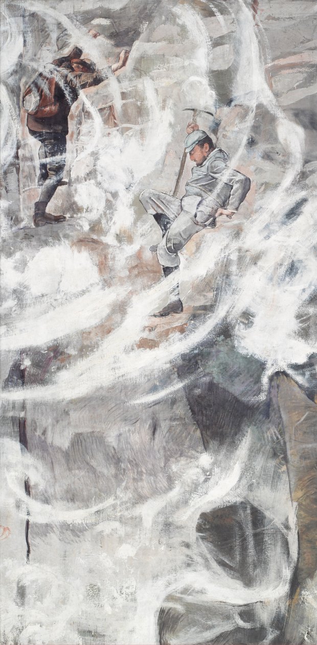 Kiipeily, 1894. tekijältä Ferdinand Hodler