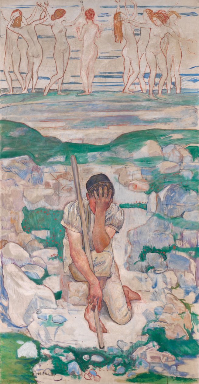 Paimenen unelma, 1896 tekijältä Ferdinand Hodler