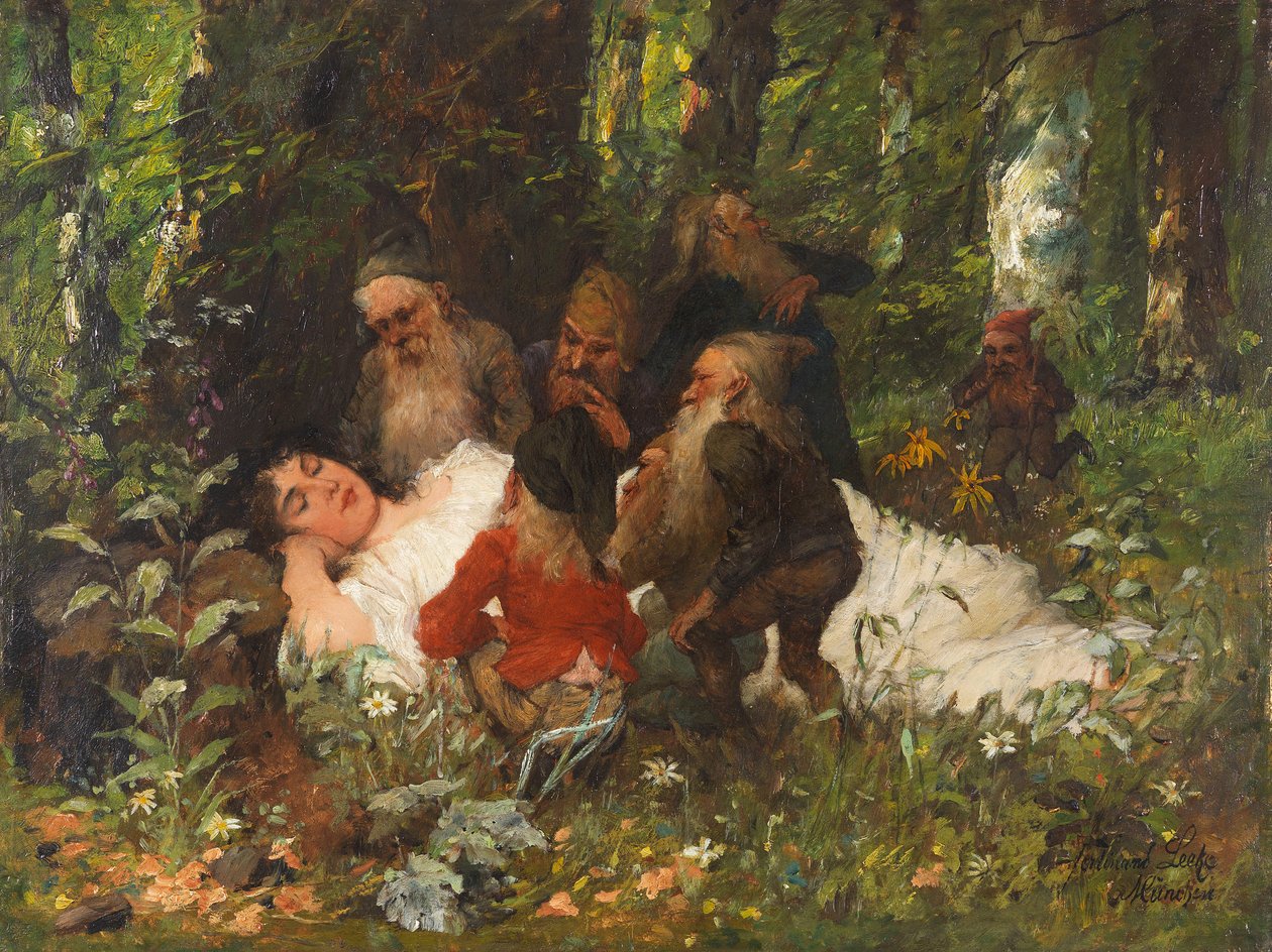 Lumikki, c. 1890. tekijältä Ferdinand Leeke