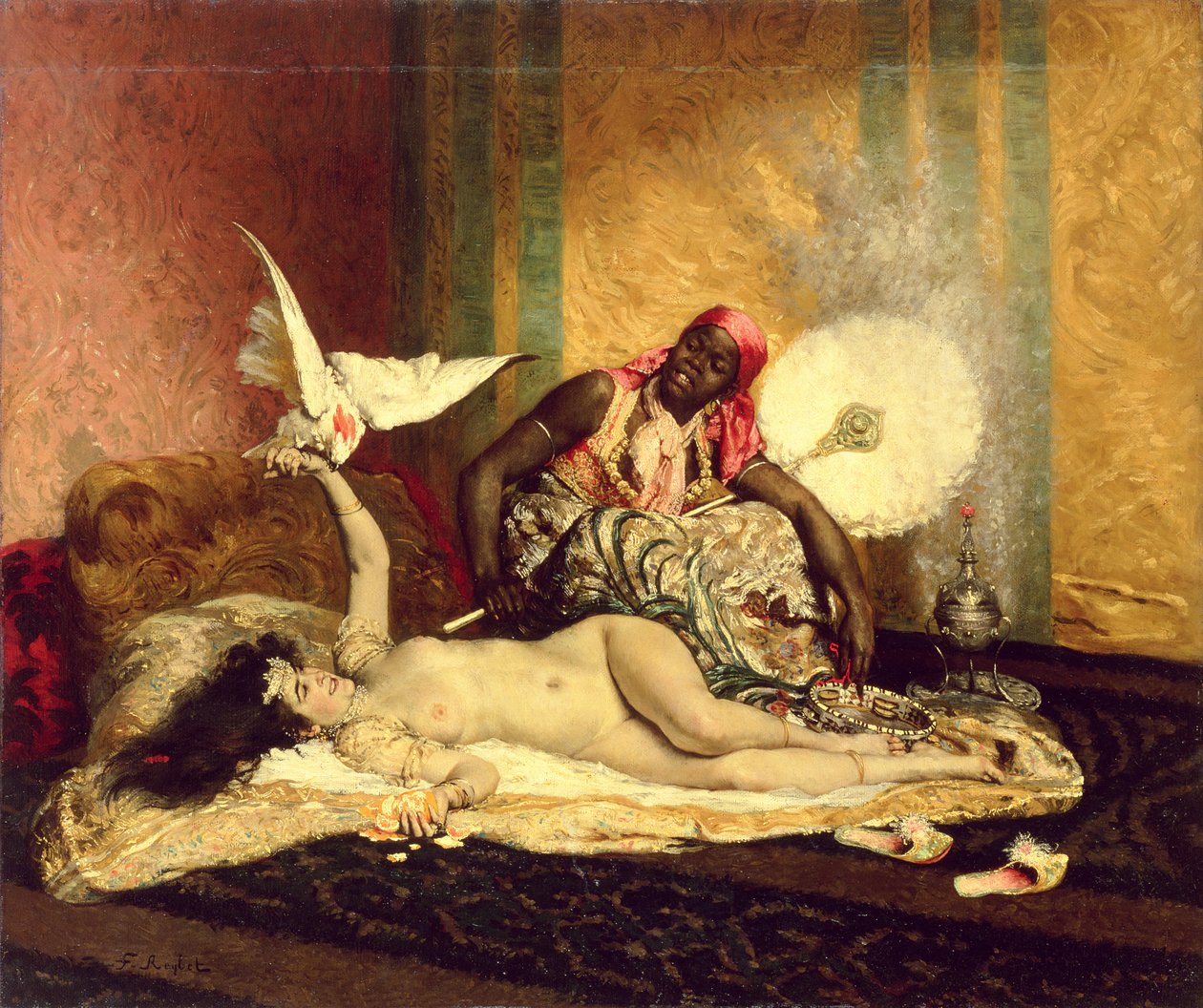 Odalisque (La Sultane), 1870-luvun puoliväli tekijältä Ferdinand Roybet