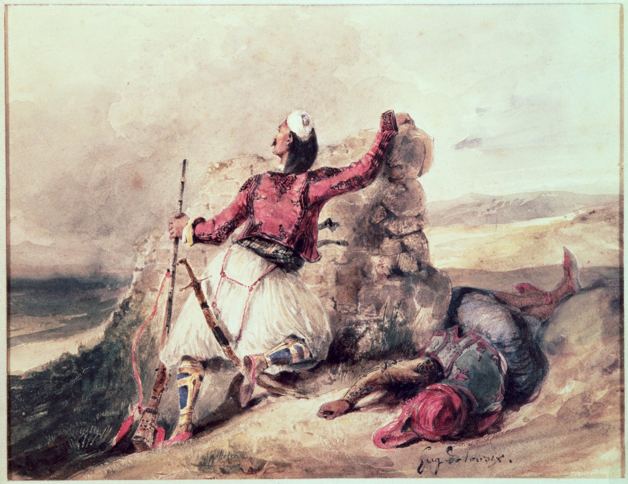 Huonekalut ja erilaiset esineet 1100- ja 1300-luvuilta tekijältä Ferdinand Victor Eugene Delacroix
