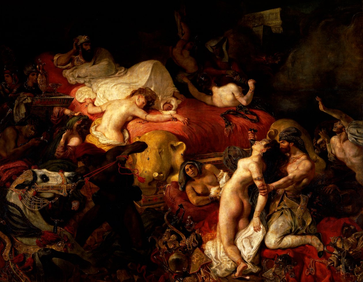 Sardanapalusin kuolema tekijältä Ferdinand Victor Eugene Delacroix