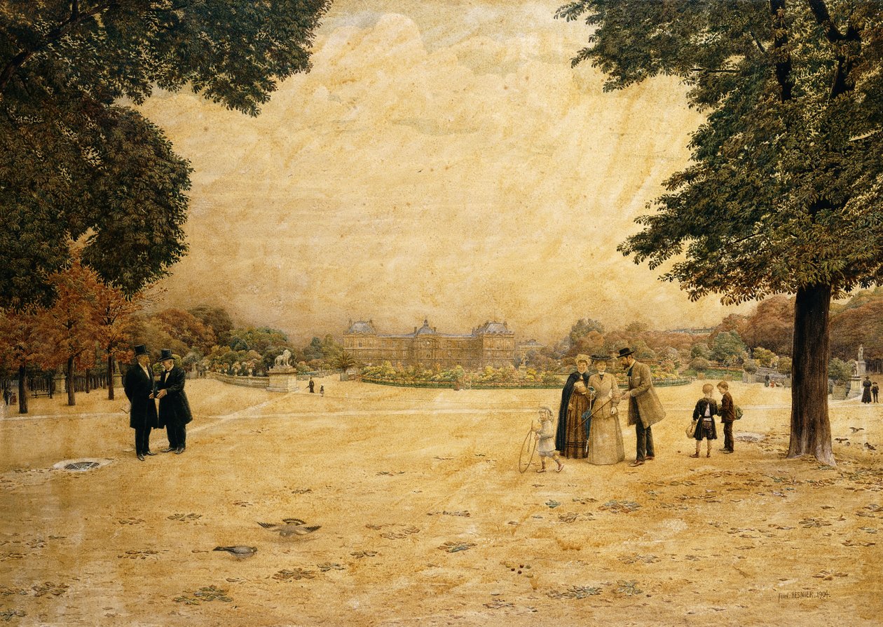 Jardin des Plantes, Pariisi, 1904 tekijältä Fernand Auguste Besnier