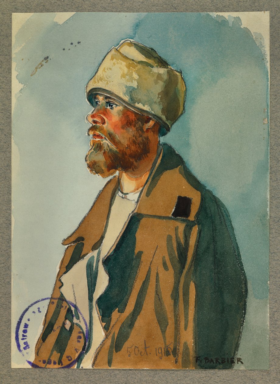 Venäläinen vanki, Gustrow tekijältä Fernand Barbier
