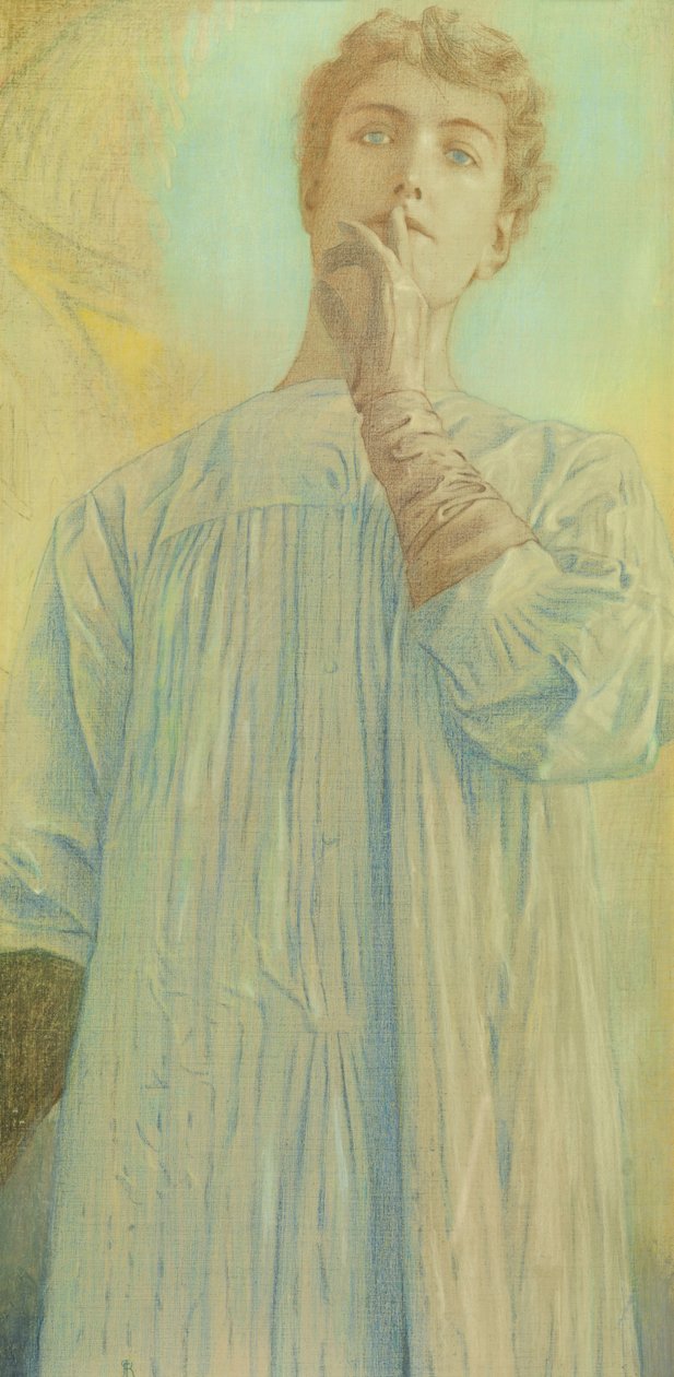 Hiljaisuus, 1890. tekijältä Fernand Khnopff