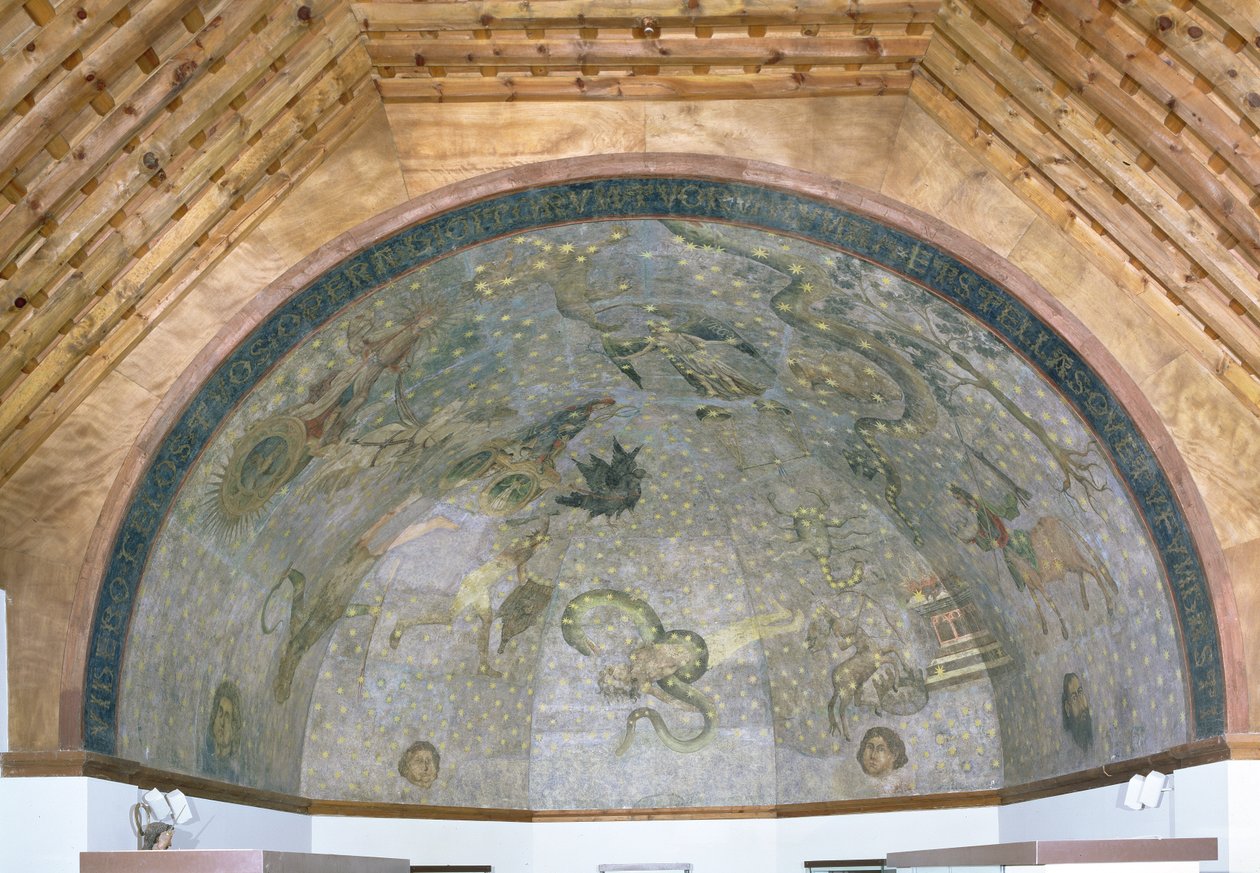 Näkymä holviin, jossa on kuva "Cielo de Salamanca", noin 1480-90. tekijältä Fernando Gallego
