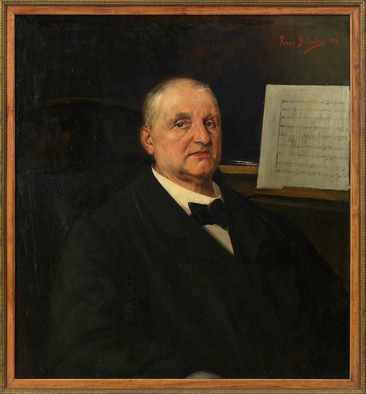 Anton Brucknerin muotokuva 1824-1896, 1889. tekijältä Ferry Bératon