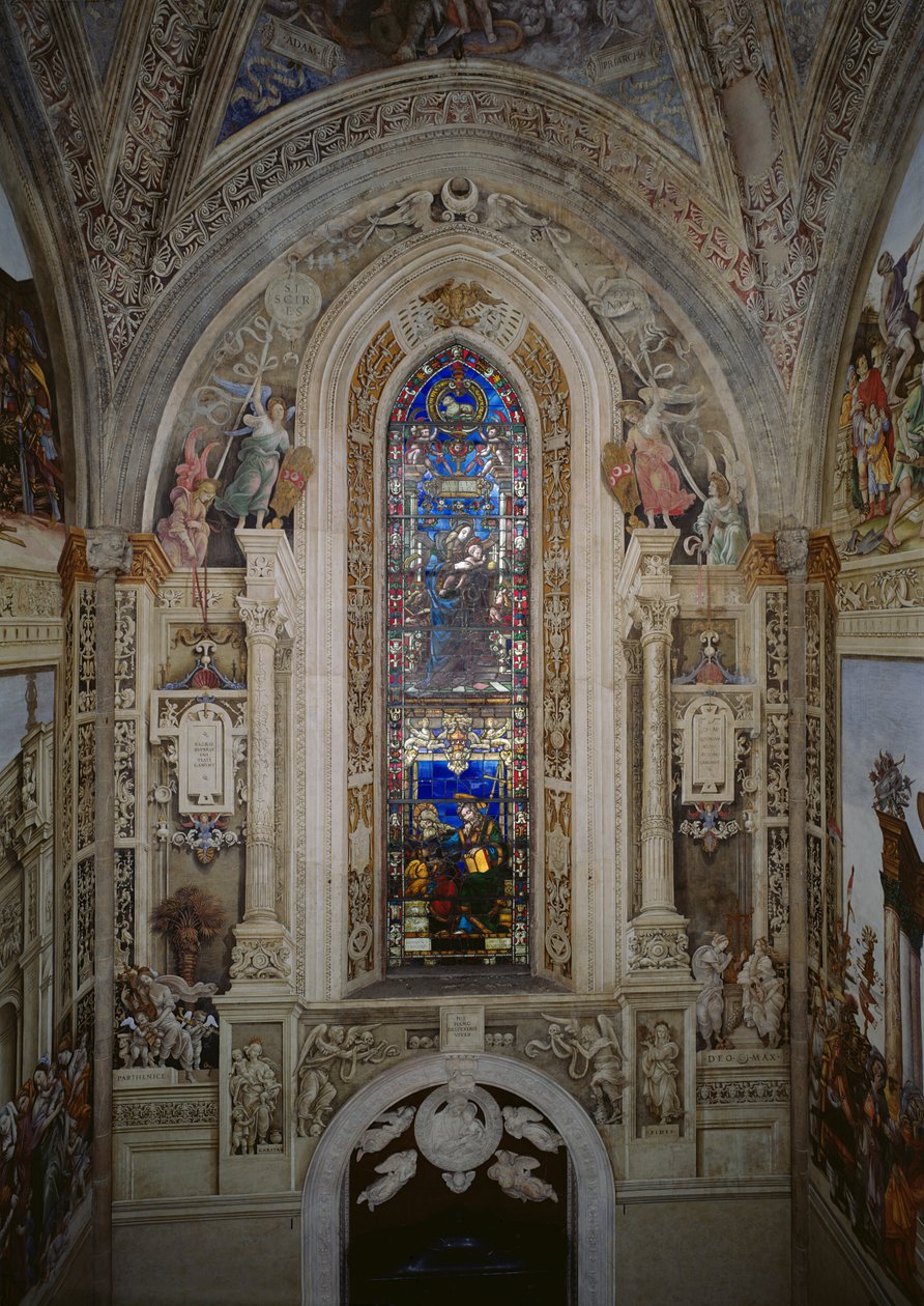 Strozzi-kappelin itäseinä tekijältä Filippino Lippi