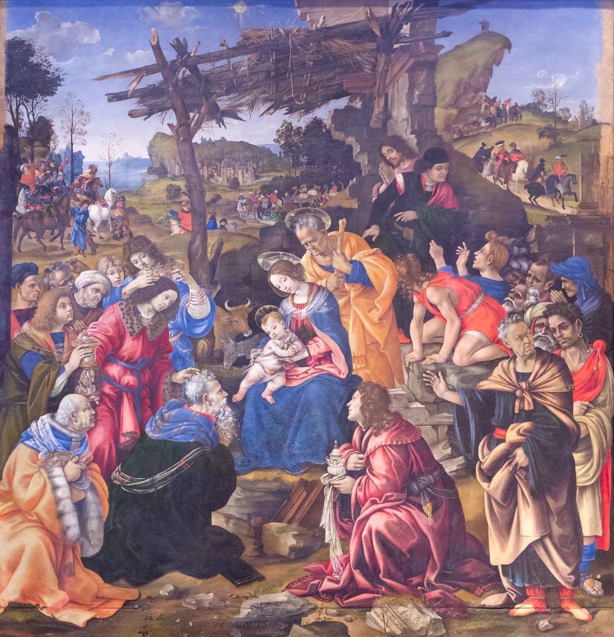 Maagien palvonta tekijältä Filippino Lippi