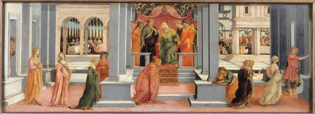 Ahasveroksen valitsema Ester tekijältä Filippino Lippi