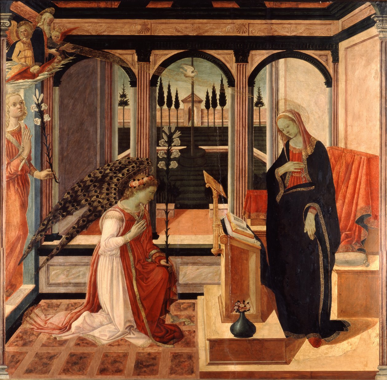 Anunciation (maalaus) tekijältä Filippino Lippi